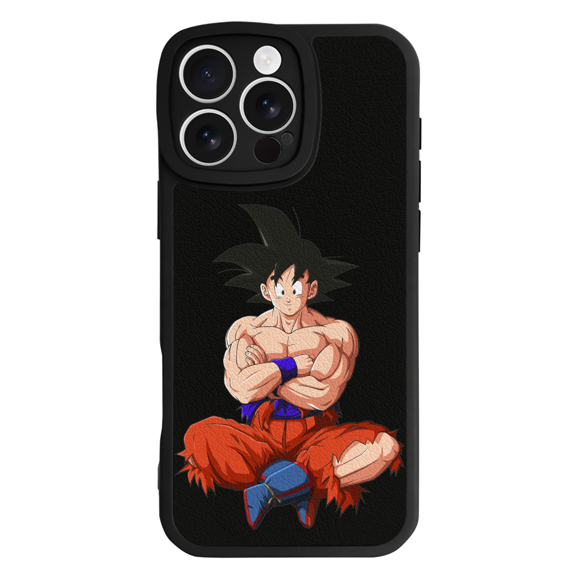 （画像用） ドラゴンボール 孫悟空（そん ごくう）Son Goku カカロット DRAGON BALL Kakarotto 【iPhone 16シリーズ対応】シリコンスマホケース（レザー調） 材質：シリコン